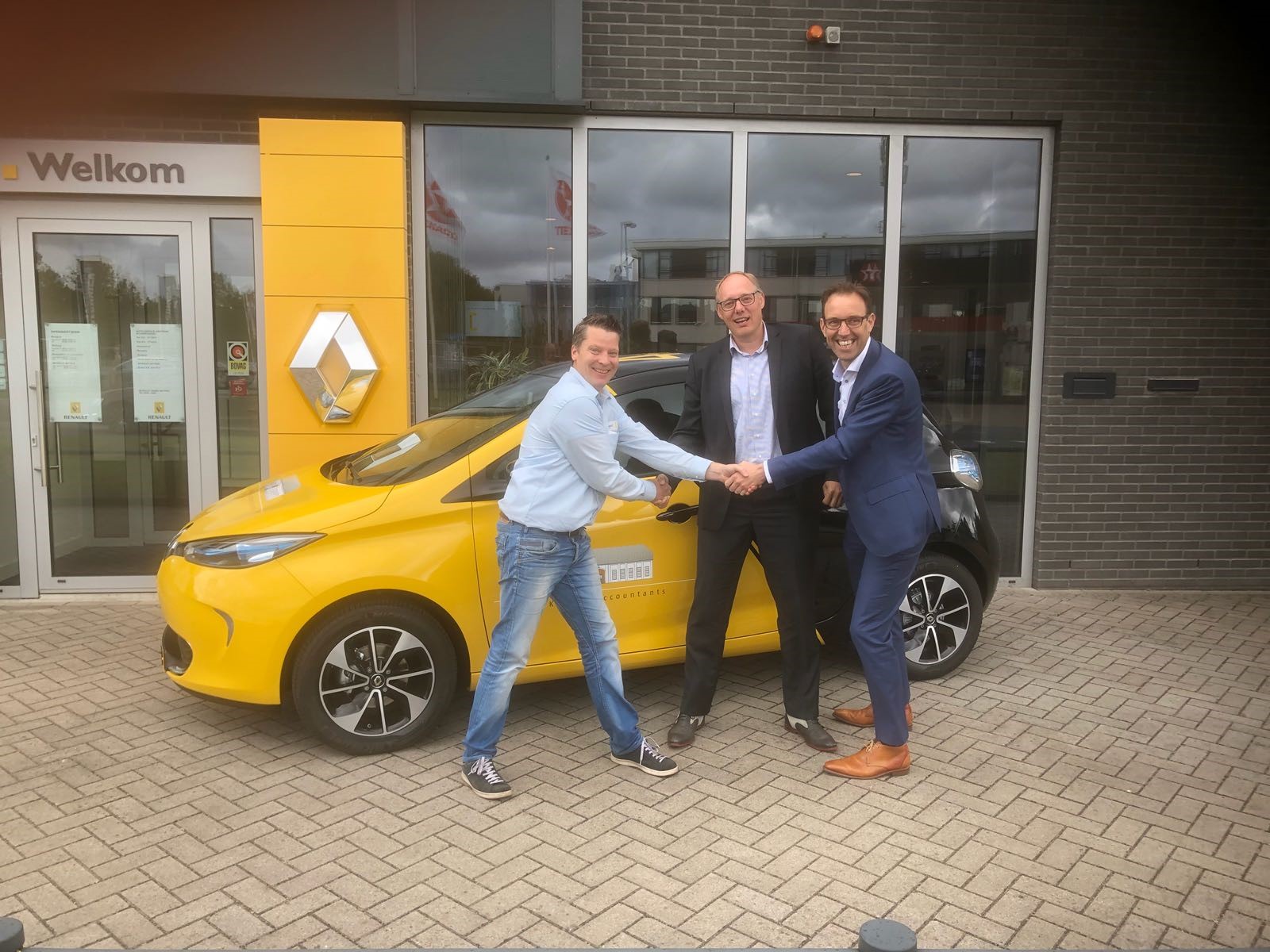 Nieuwe company car Renault Zoë in gebruik genomen